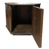 Vintage Mersman Mid-Century Hexagon End Table Cabinet 1960