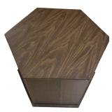 Vintage Mersman Mid-Century Hexagon End Table Cabinet 1960