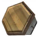 Vintage Mersman Mid-Century Hexagon End Table Cabinet 1960