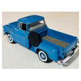 1958 Chevrolet Apache Fleet Side Pickup Truck in Light Blue by Motormax Manufacture