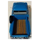 1958 Chevrolet Apache Fleet Side Pickup Truck in Light Blue by Motormax Manufacture