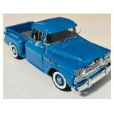 1958 Chevrolet Apache Fleet Side Pickup Truck in Light Blue by Motormax Manufacture