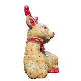 Holiday Ceramic Hand Painted Christmas Deer and Gnomes