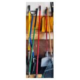 Outside Tools Including Shovels, Rakes, Brooms and More