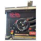 Craftsman 10 Inch Table Saw 2.5 Max Developed HP