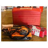 Air Guard Technology Hand Belt Sander with Diablo Sanding Belts