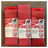 Air Guard Technology Hand Belt Sander with Diablo Sanding Belts