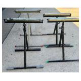 Four Adjustable Roller Stands