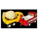 Vintage Tonka Trucks Durable Pressed Steel Included Cement Mixer, Tow Truck and Cowboy Semi Truck and More