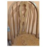 Pair of Oak Fiddle Back Side Chairs