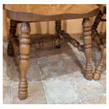 Pair of Oak Fiddle Back Side Chairs