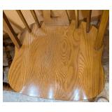 Pair of Oak Fiddle Back Side Chairs