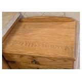 Oak Waste Bin Cabinet