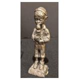 Michael Rickter Pewter Ice Cream Cart and Figurines