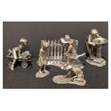Michael Rickter Pewter Children Figurines