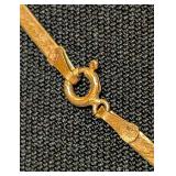 14k Yellow Gold Herringbone Necklace