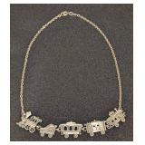 Park Lane Pewter Train Necklace