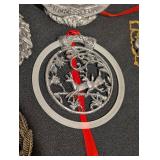 Assorted Micheal Rickter Pewter Christmas Ornaments