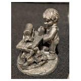 Assorted Micheal Rickter Pewter Children Figurines