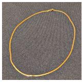 14k Yellow Gold Herringbone Necklace