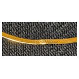 14k Yellow Gold Herringbone Necklace