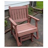 Wood Composite Double Patio Rocker