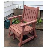 Wood Composite Double Patio Rocker