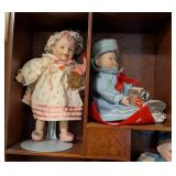 Ashton-Drake Set 11 Porcelain Picture Perfect Mini Dolls with Display Case