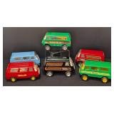 Six Vintage Tonka Diecast Vans