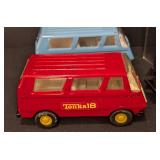 Six Vintage Tonka Diecast Vans