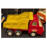 Six Vintage Tonka Diecast Garbage Dump Trucks