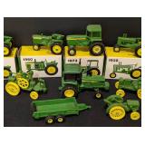 Miniature John Deere Diecast Tractors