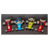 Four Vintage Tonka Race Cars