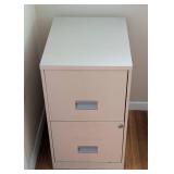 Two Drawer Metal File Cabinet