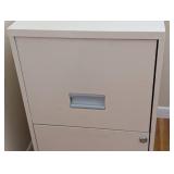 Two Drawer Metal File Cabinet