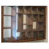 Vintage Small Glass Wall Display Cabinet