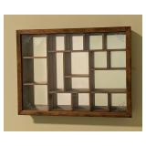 Vintage Small Glass Wall Display Cabinet