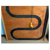 Makeshift Wood Panel Racetrack