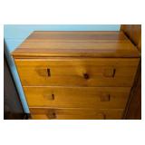 Small Five Drawer Wood Dresser