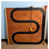 Makeshift Wood Panel Racetrack