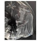 Mats Jonasson Holy Family Crystal Sculpture