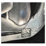 Mats Jonasson Holy Family Crystal Sculpture