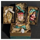 Assorted Waterford Glass Christmas Ornaments