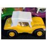 Seven Vintage Tonka Buggy Cars
