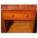 Small Vintage Wood Storage Table