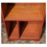 Small Vintage Wood Storage Table
