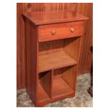 Small Vintage Wood Storage Table