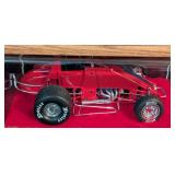 Nine Model Kit Sprint Cars and Display Cases