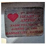 Pair of Ertle Big Bud Heart of America Farm Toy Show Tractors