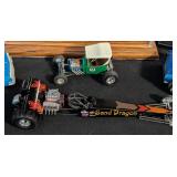 Assorted Vintage Model Kit Race Cars
